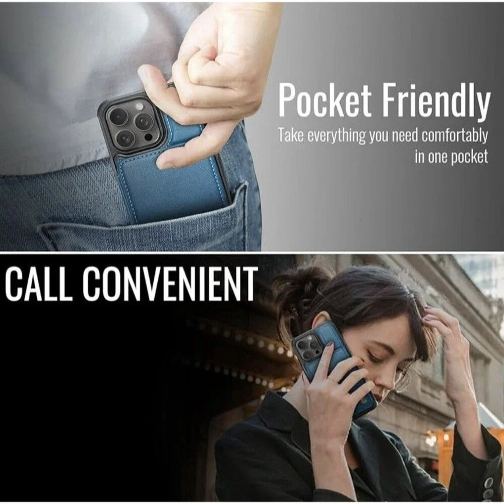 Vinich for iPhone 14 Pro Wallet Case with Card Holder, RFID Blocking